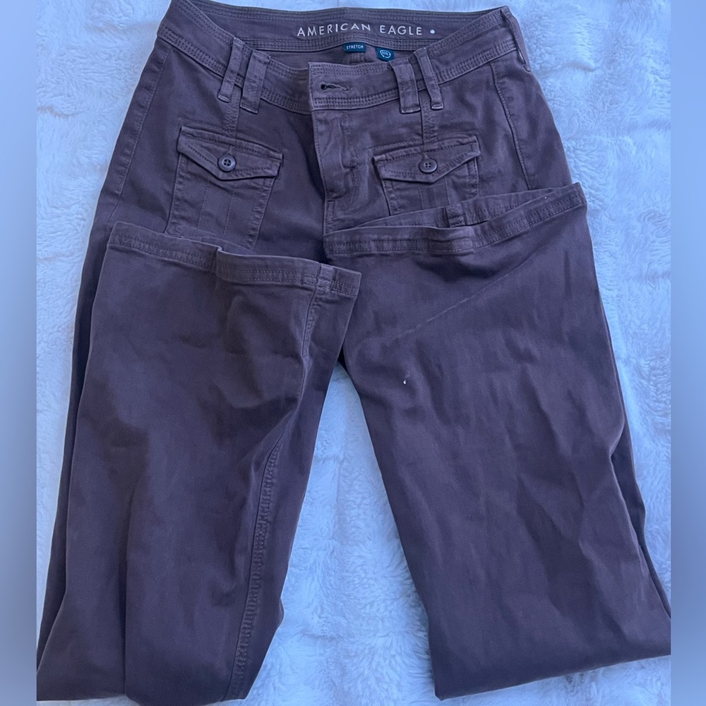 american eagle, stretchy flare jeans